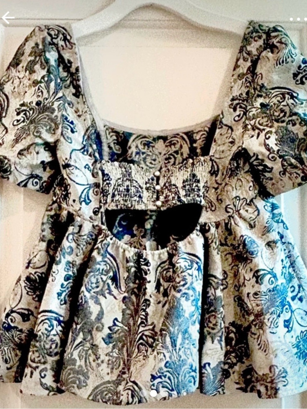 FREE PEOPLE Eloise Jaquard Blouse - Picture 6 of 10